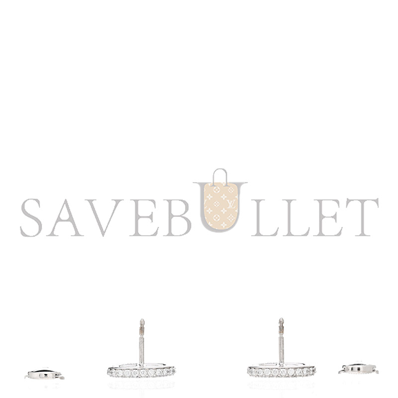 HERMÈS 18K WHITE GOLD DIAMOND NEW FARANDOLE EARRINGS
